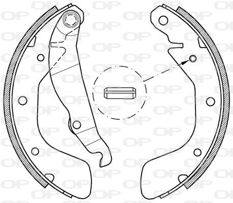 OPEN PARTS Комплект тормозных колодок BSA2151.00